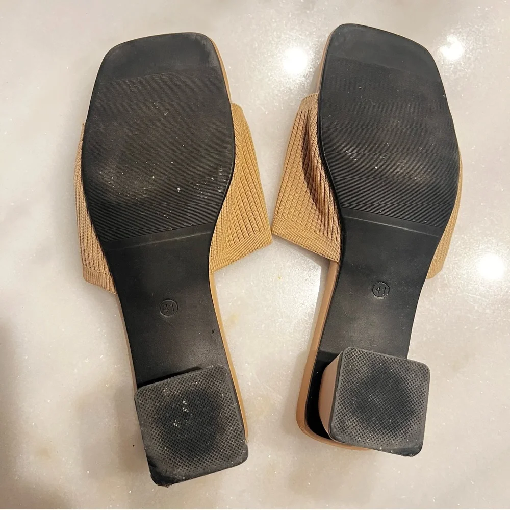 Knit mules slides Women's Slide Sandals size 8 - Picture 14 of 15